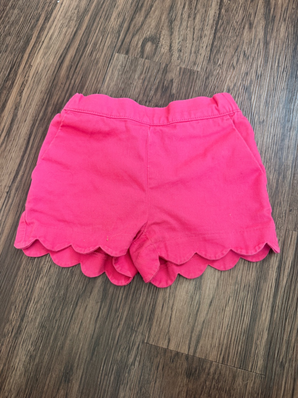 Crewcuts Hot Pink Scallop Hem Shorts